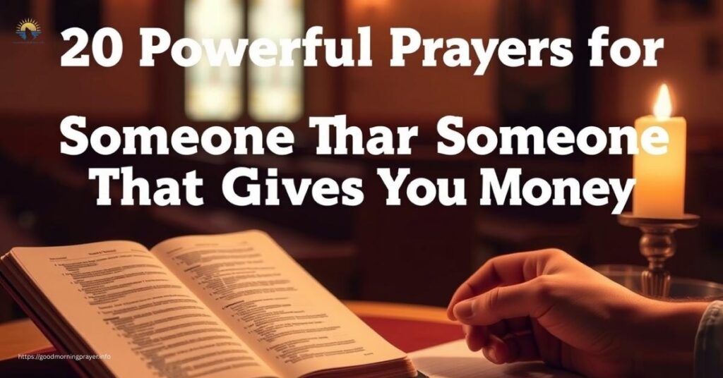 20 Powerful Prayers for Someone That Gives You Money
