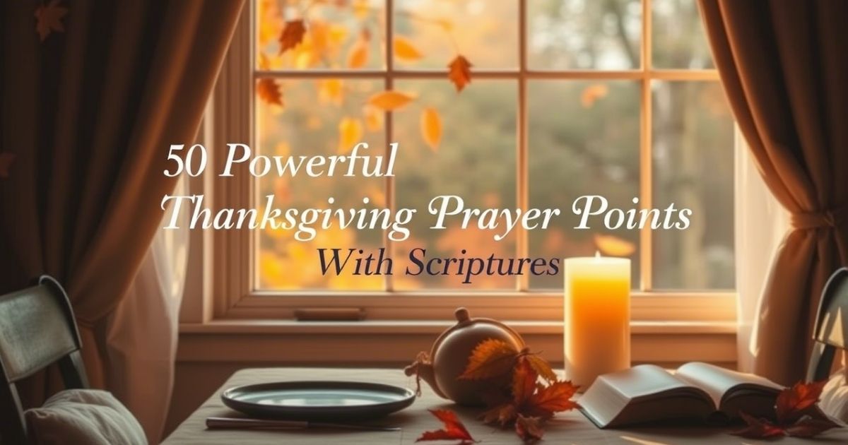 Powerful Thanksgiving Prayer Points With Scriptures