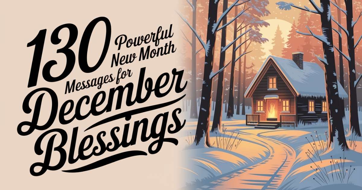 130 Powerful New Month Messages for December Blessings