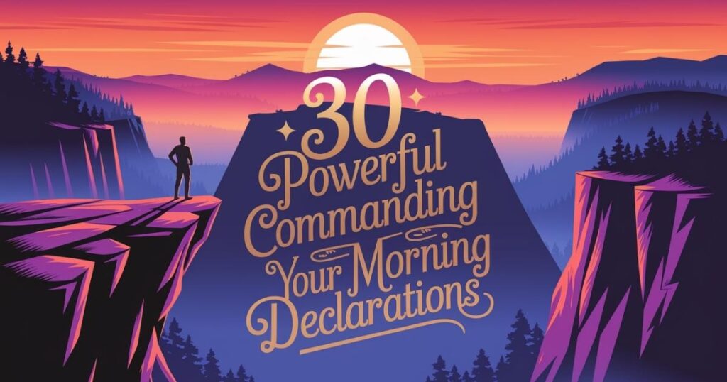 30 Powerful Commanding Your Morning Declarations