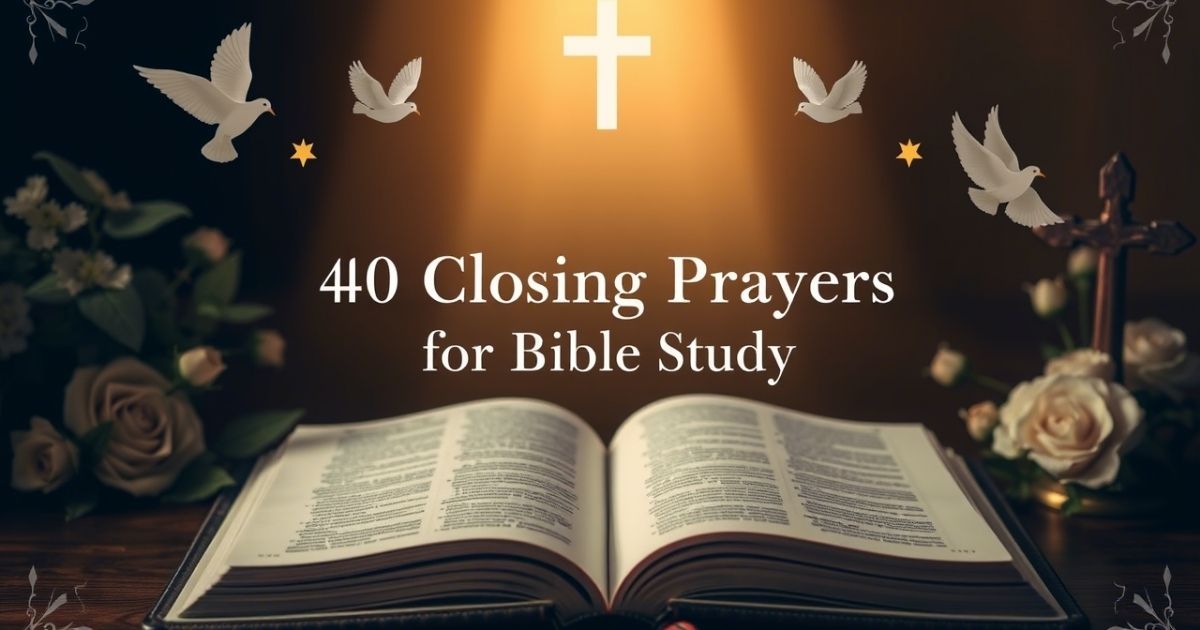 Closing Prayer for Bible Study
