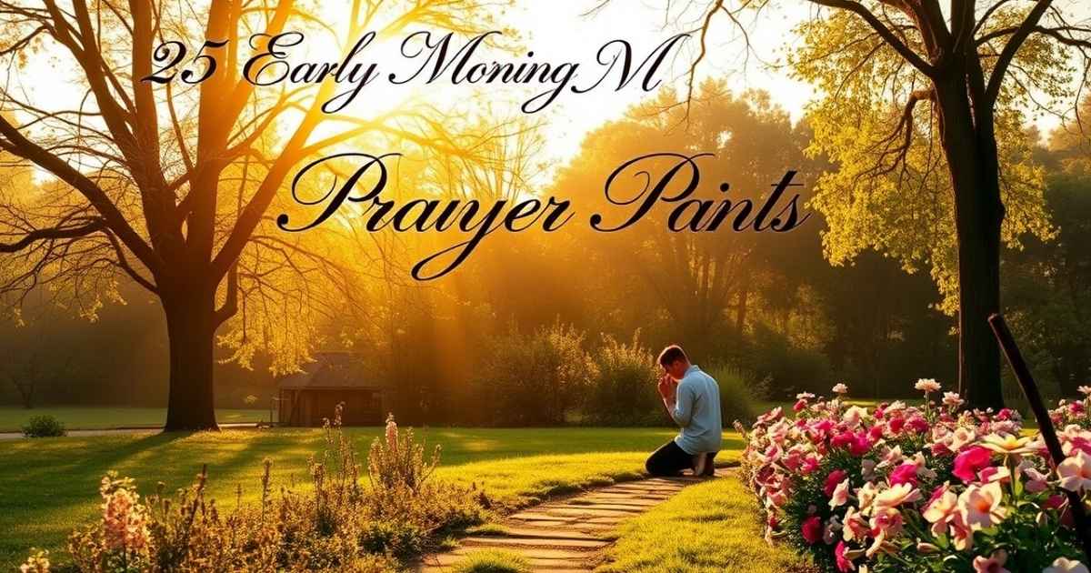 Early Morning Prayer Points to Start Your Day Right