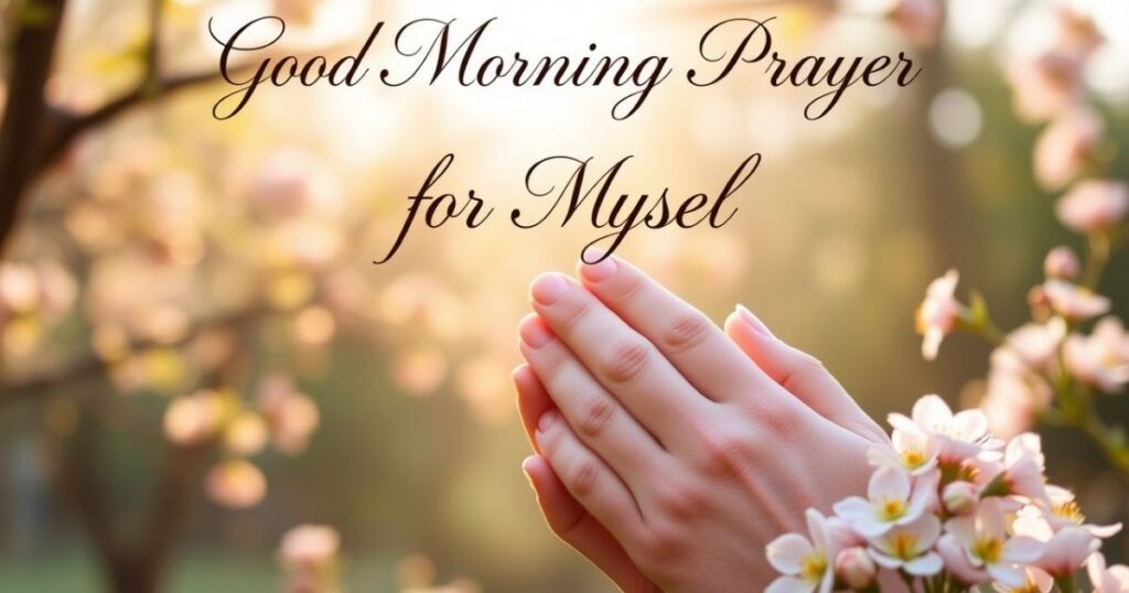 Good Morning Prayer Message for Myself 
