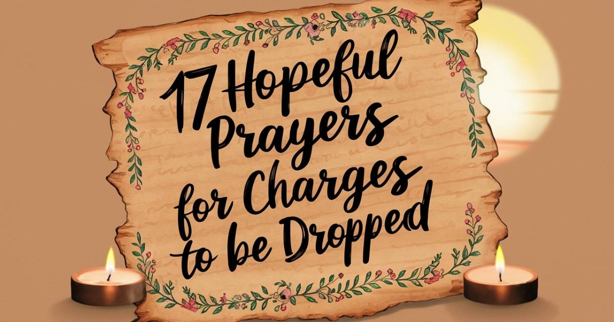 17 Hopeful Prayers for Charges to Be Dropped