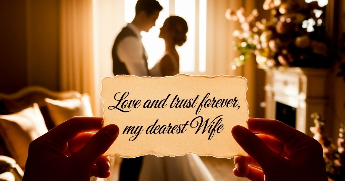 Love And Trust Messages For My Wife
