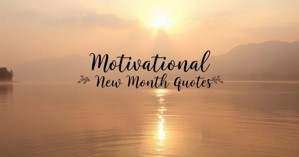 Motivational New Month Quotes