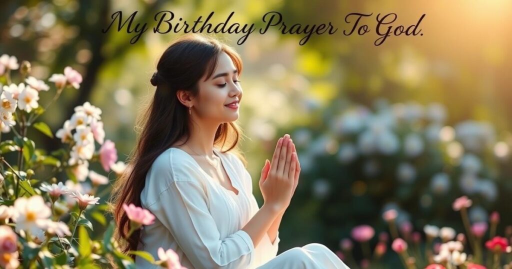 My Birthday Prayer To God