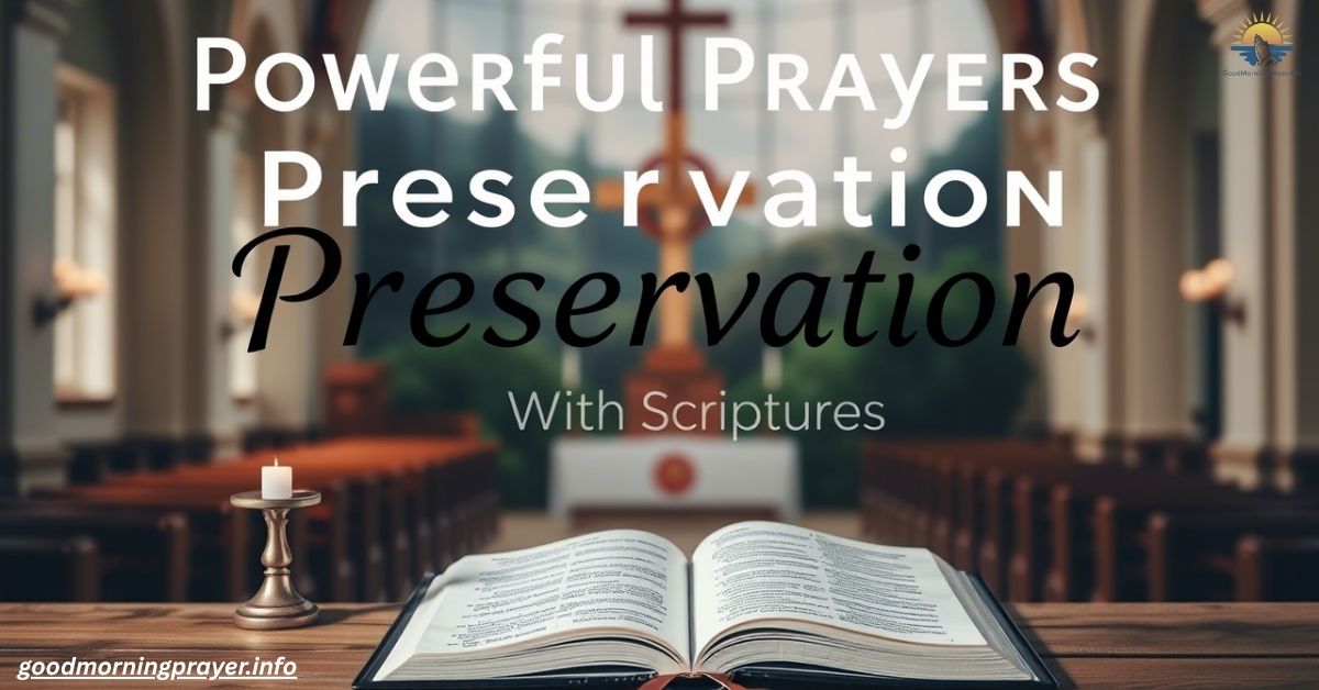 Powerful Prayers For Preservation With Scriptures