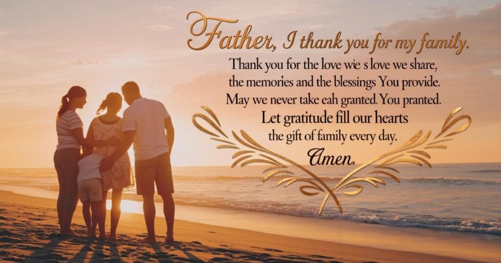 Prayers of Gratitude for Family