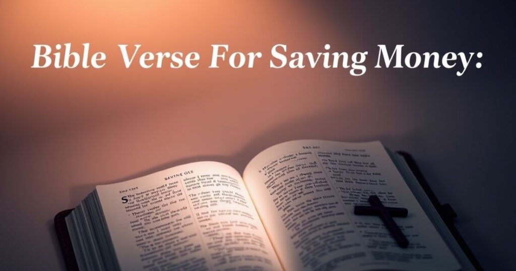 Bible Verse For Saving Money