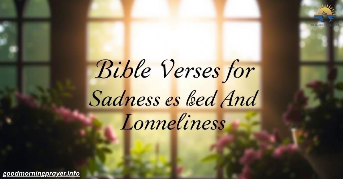 Bible Verses For Sadness And Loneliness