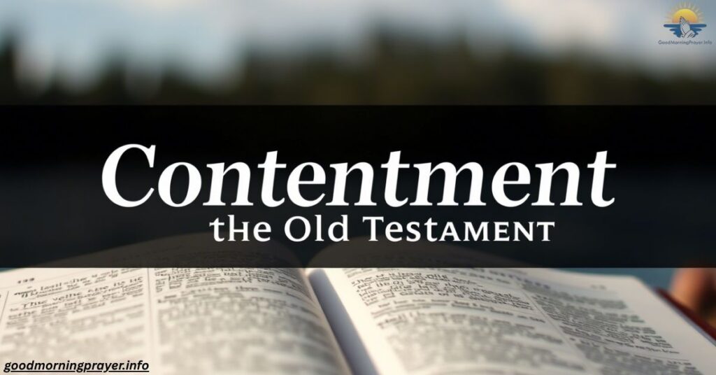 Contentment in the Old Testament