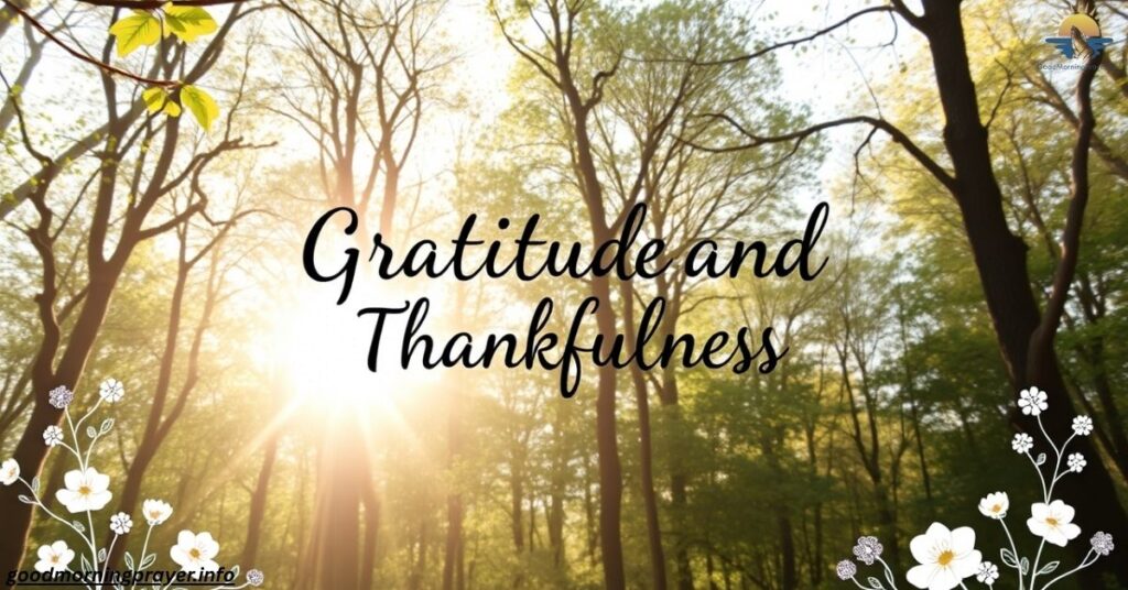 Gratitude and Thankfulness