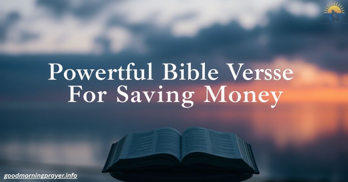 Powerful Bible Verse For Saving Money