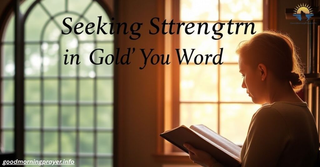 Seeking Strength in God’s Word